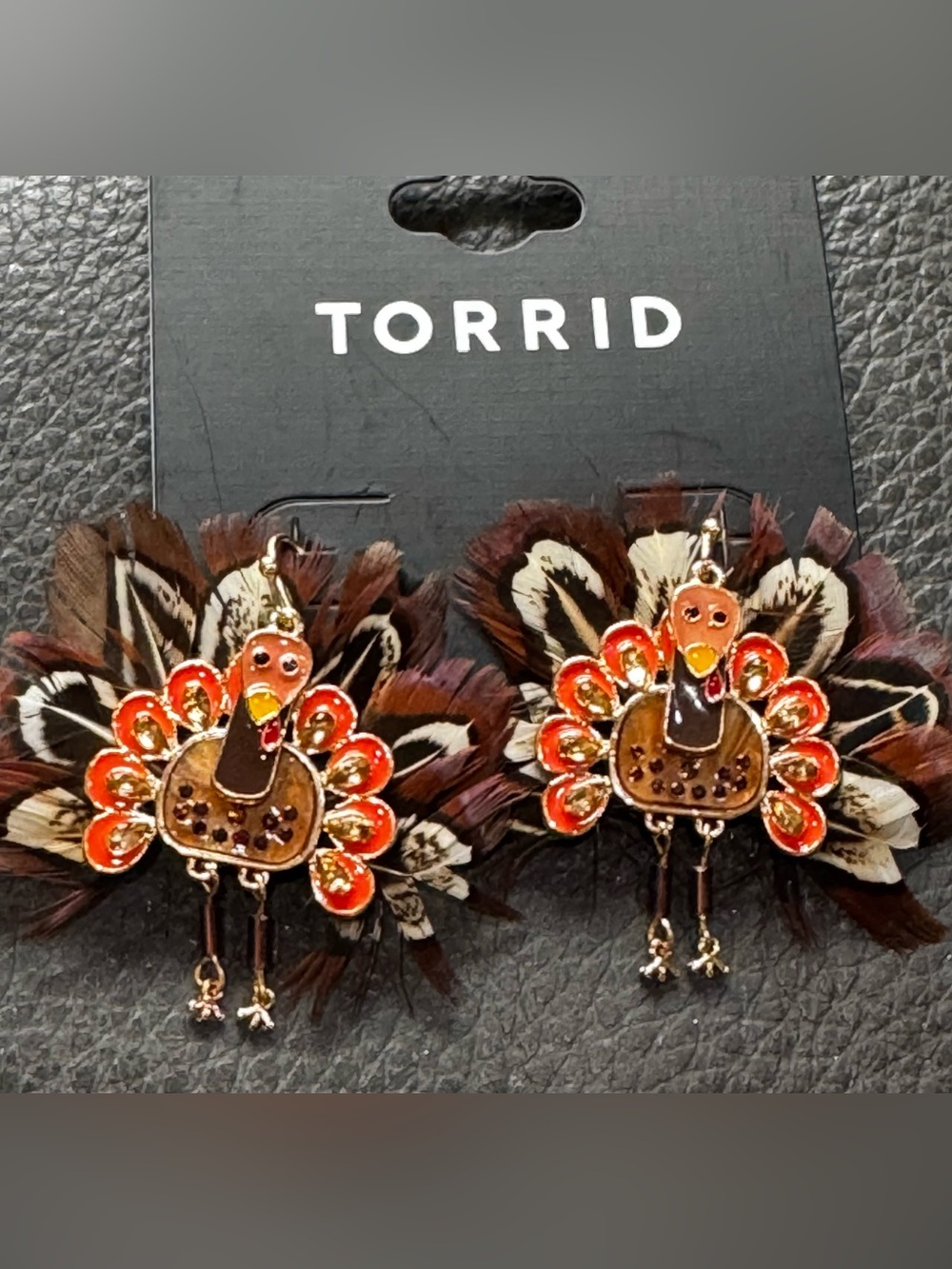 NWT Torrid Thanksgiving Turkey earring